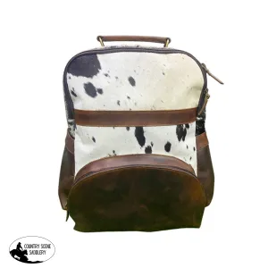 16.5" Klassy Cowgirl Hair on Cowhide Leather Backpack.