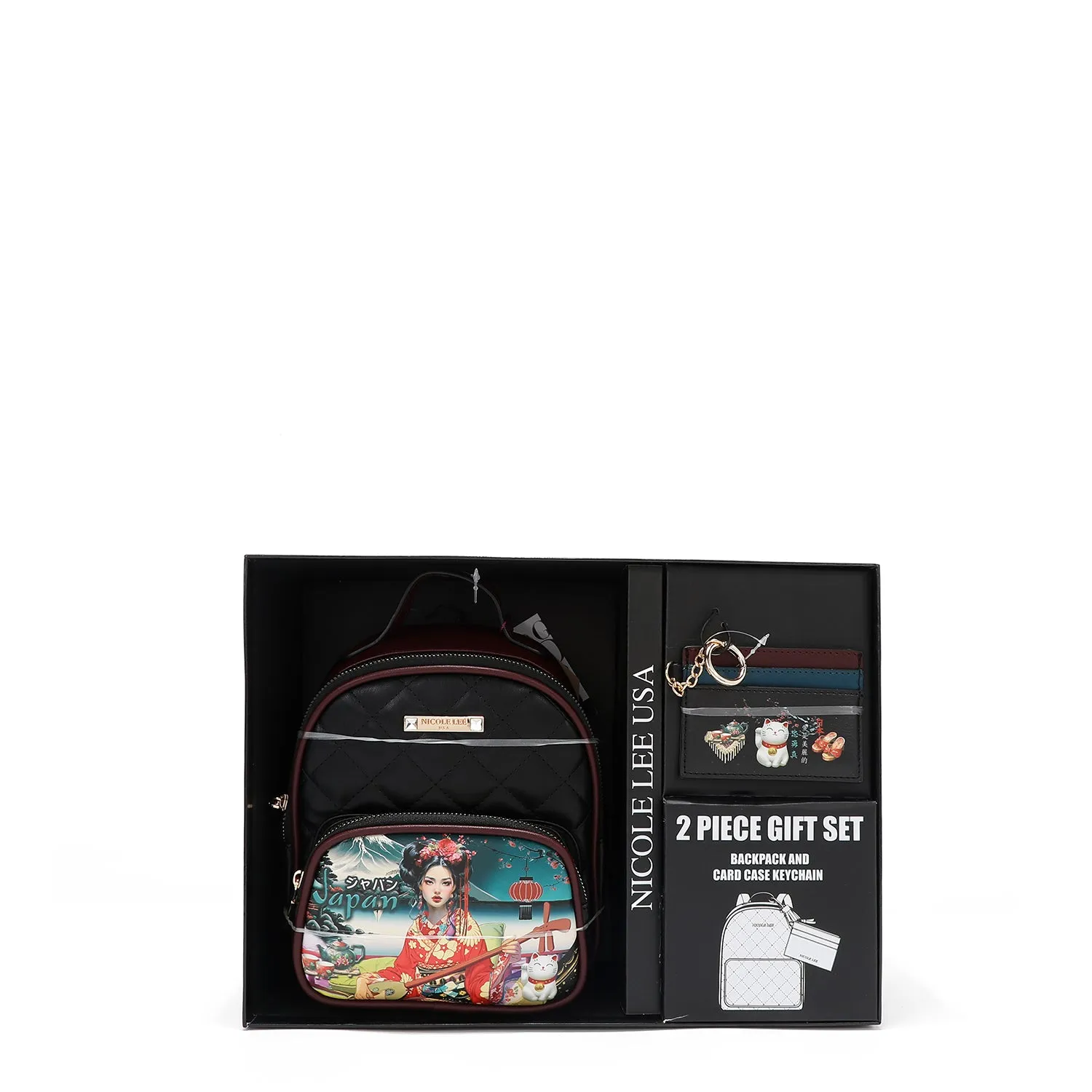 2 PIECE GIFT SET (Mini Backpack   Card Holder)