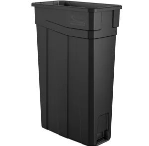 23 Gallon Resin Slim Trash Can - Gray