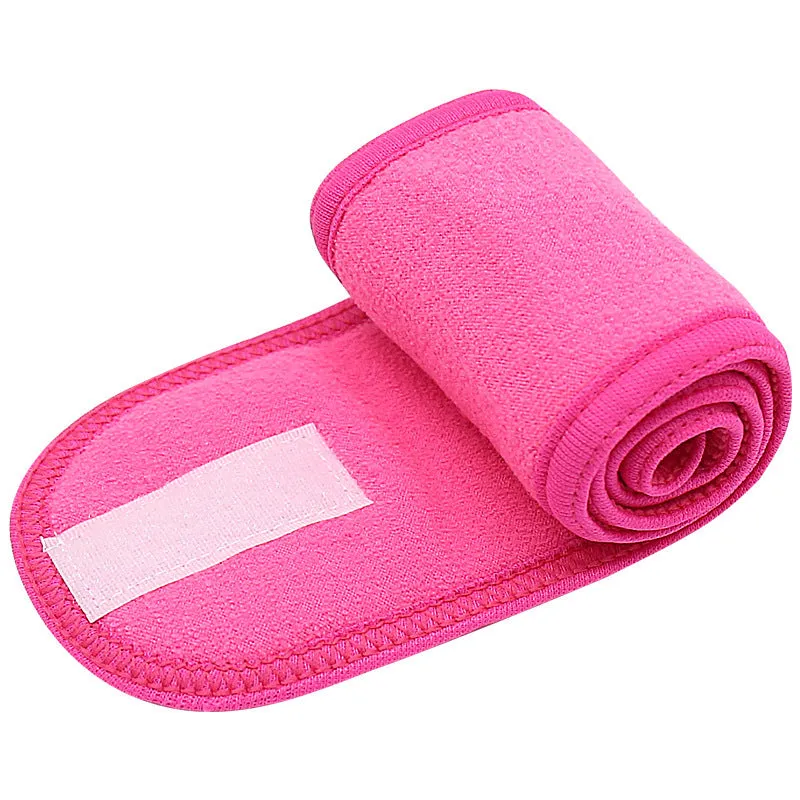 Adjustable wide headband for yoga spa makeup and showers