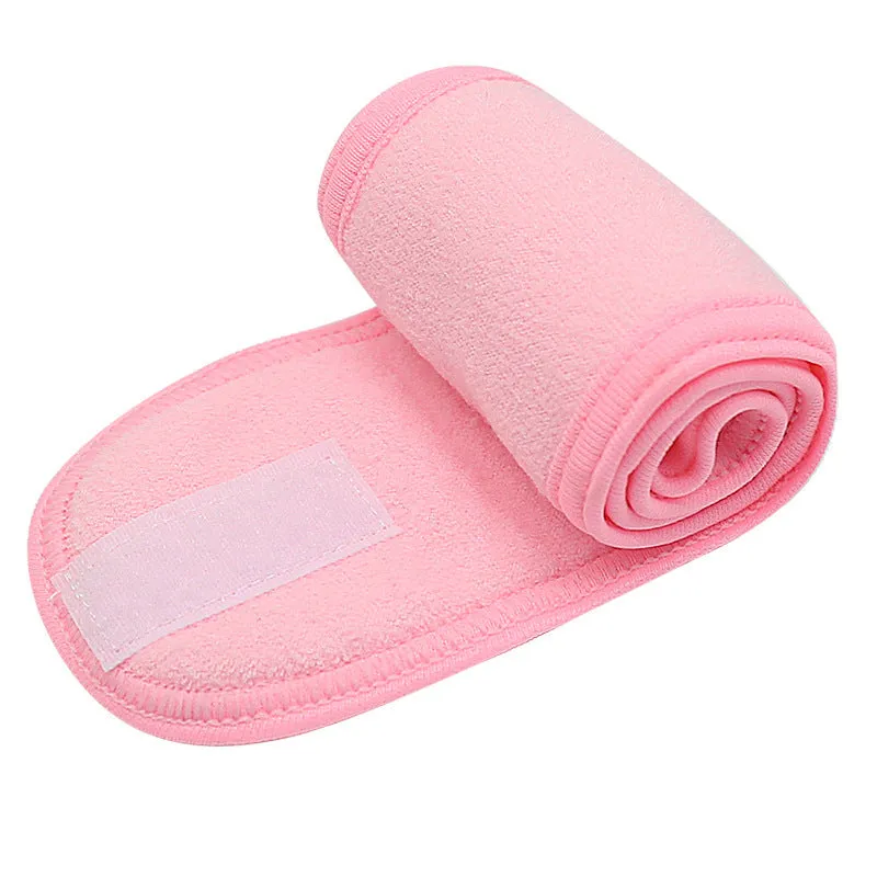 Adjustable wide headband for yoga spa makeup and showers