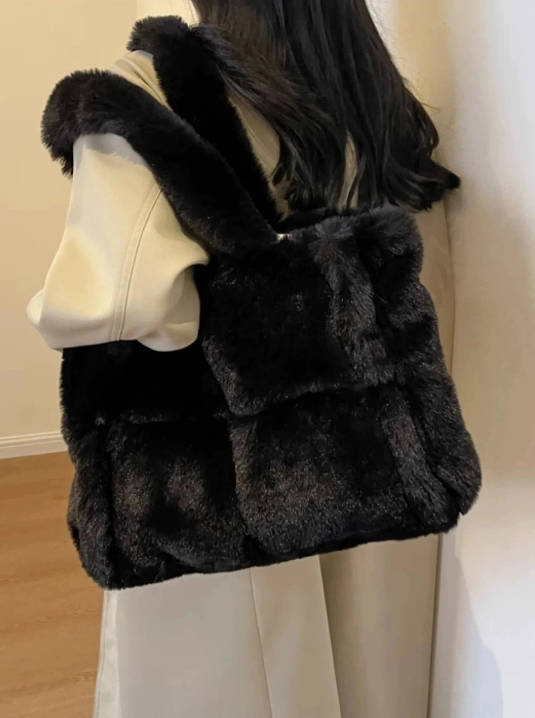 Arden Faux Fur Plush Bag