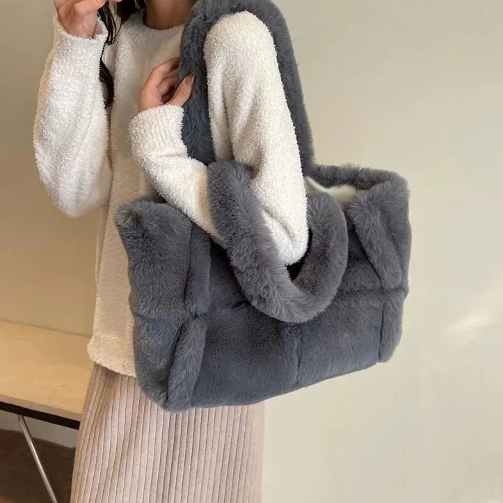 Arden Faux Fur Plush Bag