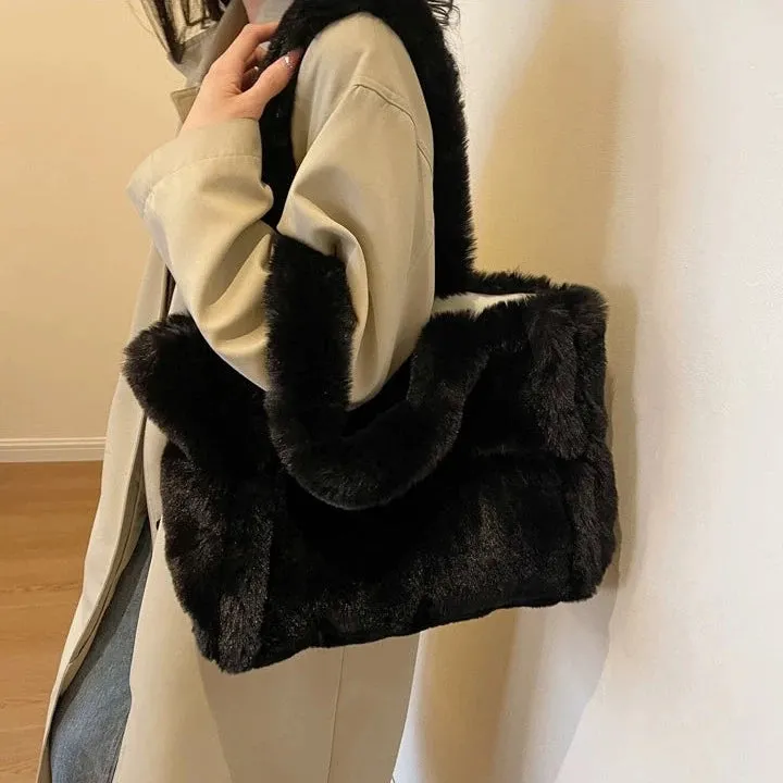 Arden Faux Fur Plush Bag