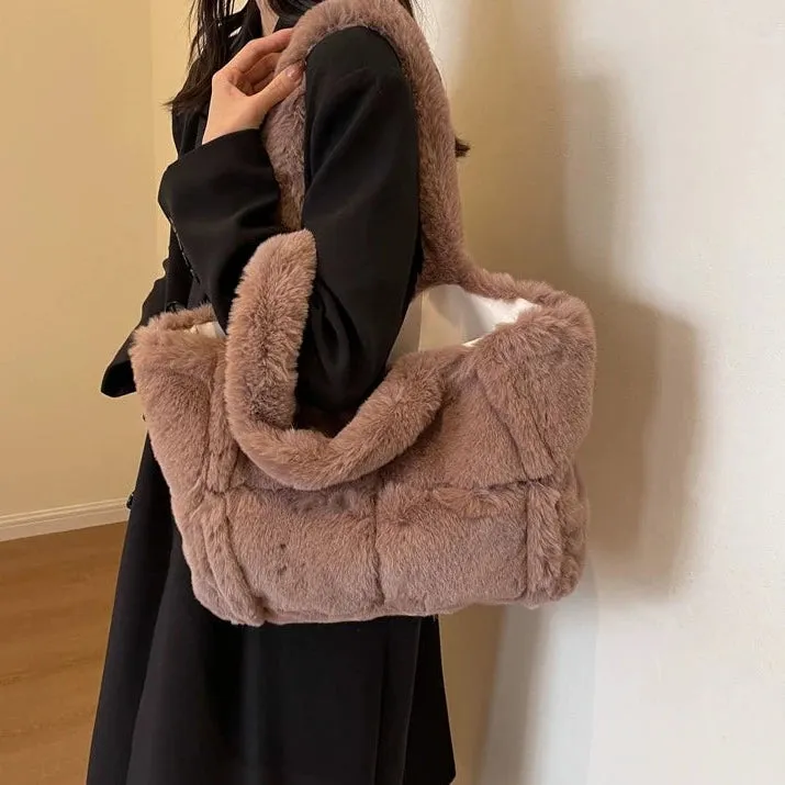 Arden Faux Fur Plush Bag