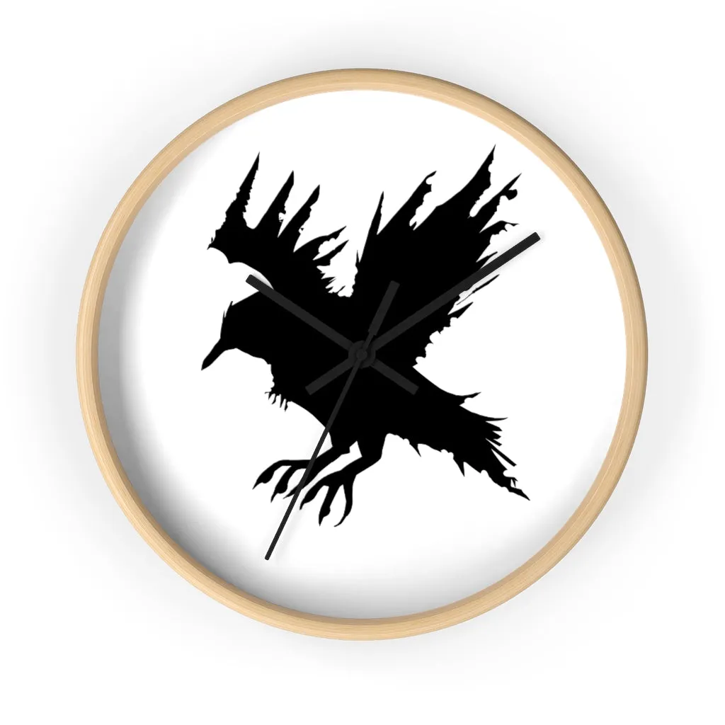 Black Crow Wall clock