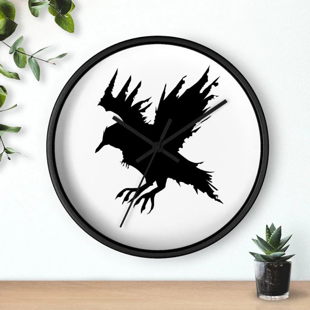 Black Crow Wall clock