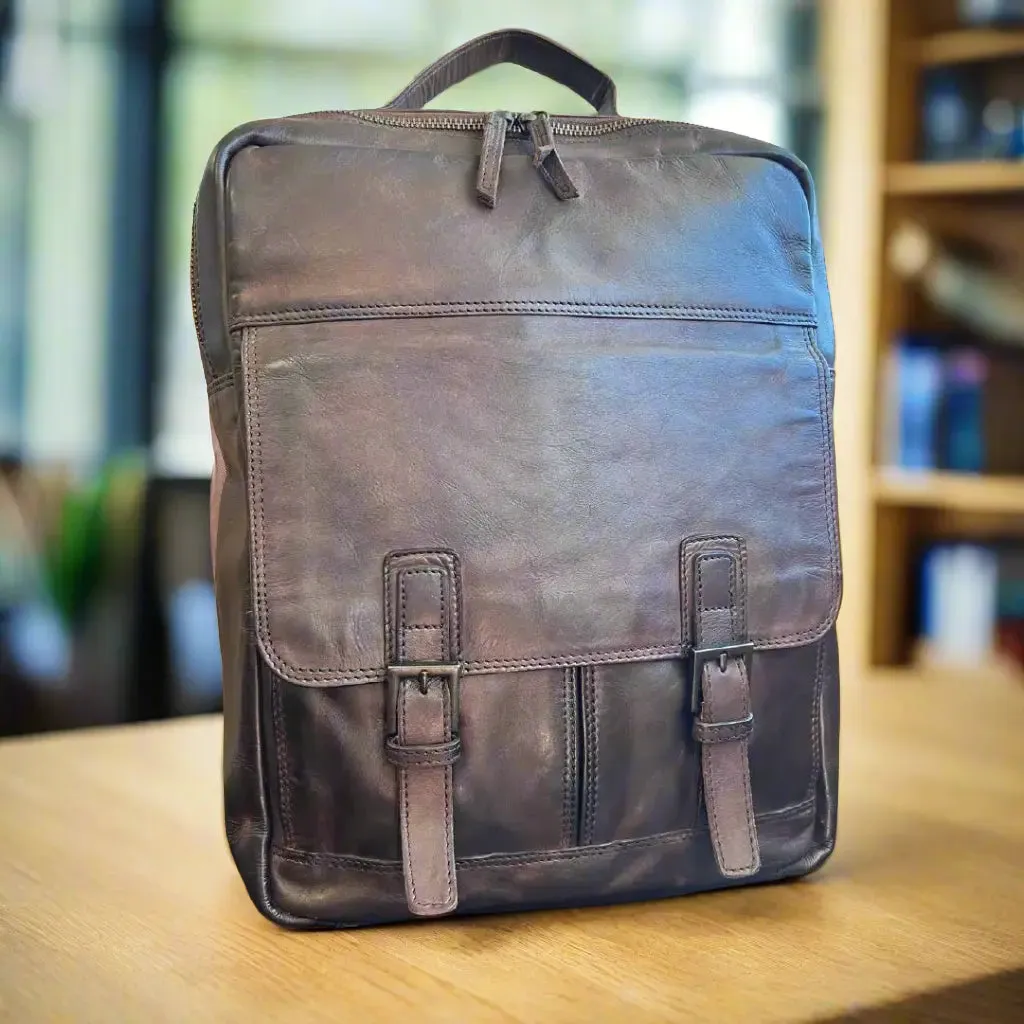 BOL Leather Retro Explorer Backpack