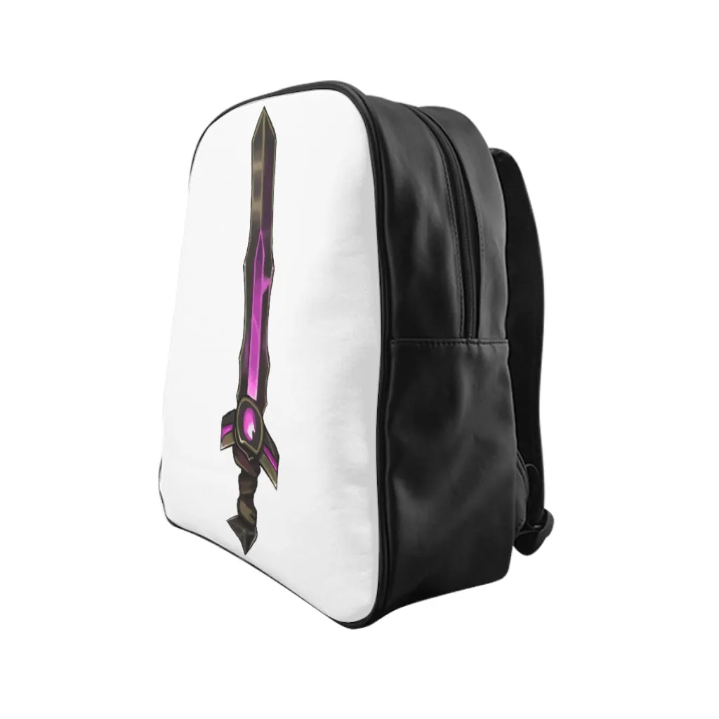 Brown and Purple Sword School Backpack