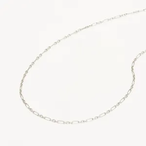 By Charlotte 19" Mixed Link Chain Necklace, Silver