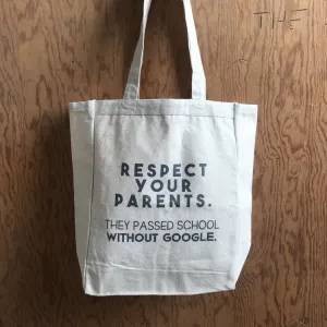 Canvas Tote - Respect Your Parents