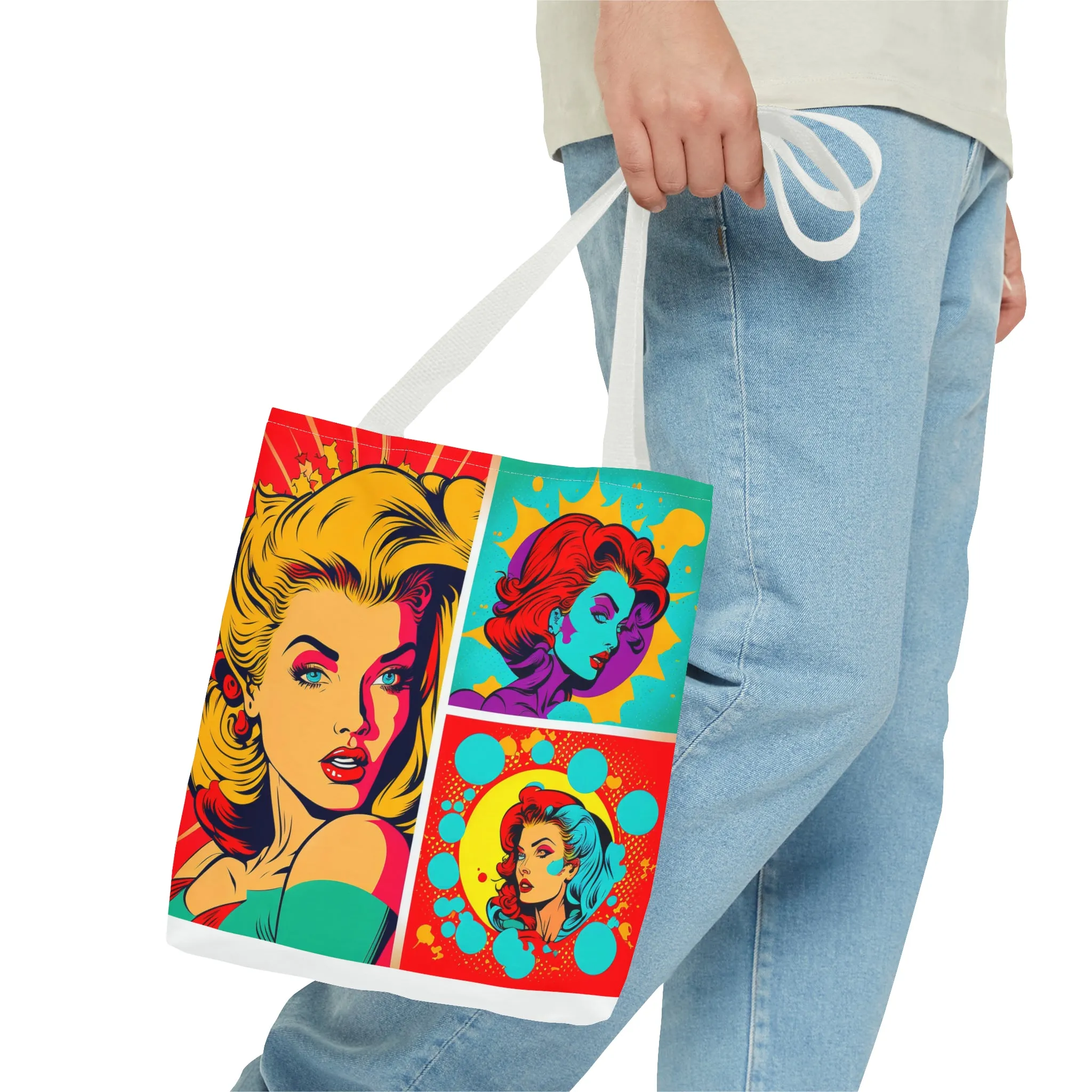 Comic girl Tote Bag