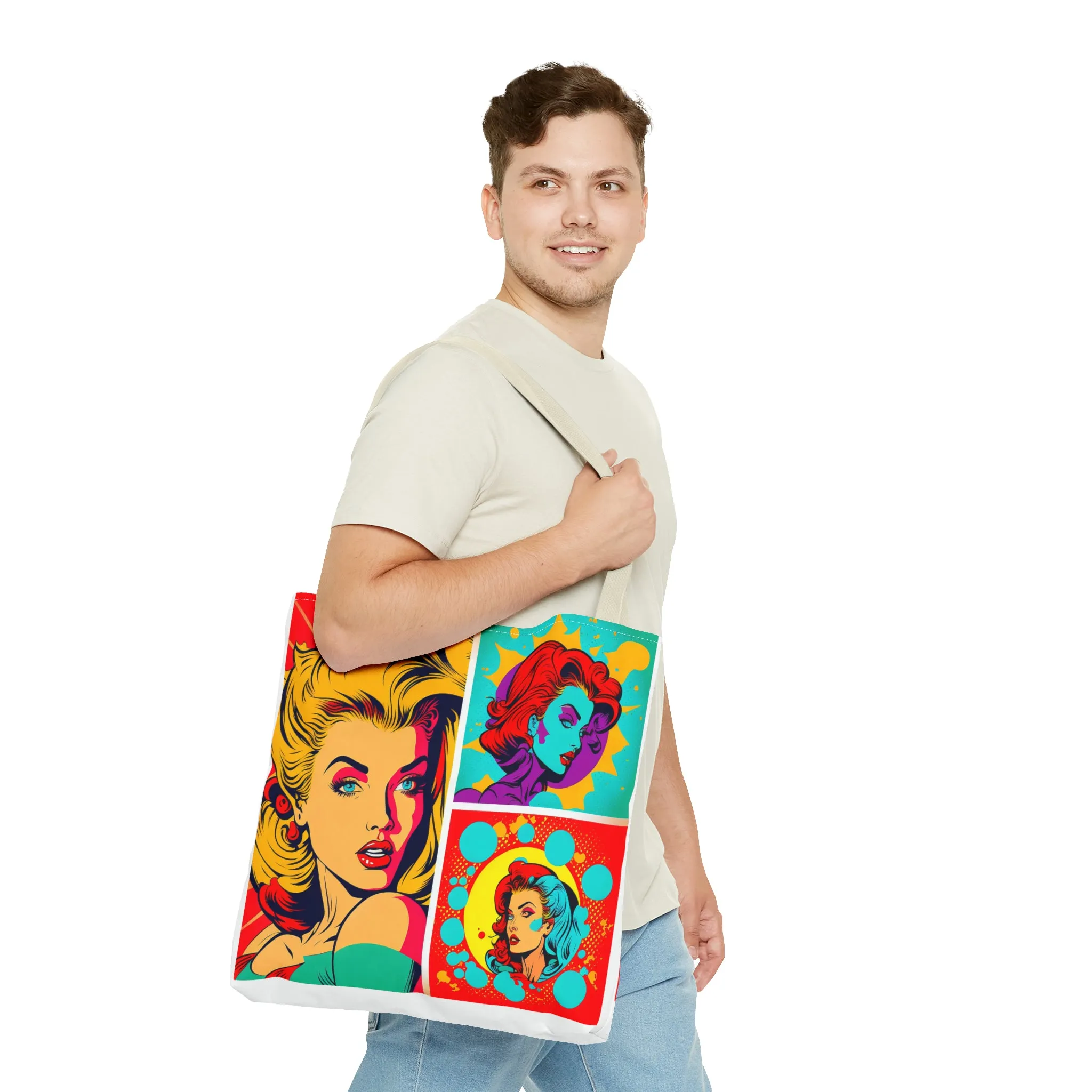 Comic girl Tote Bag