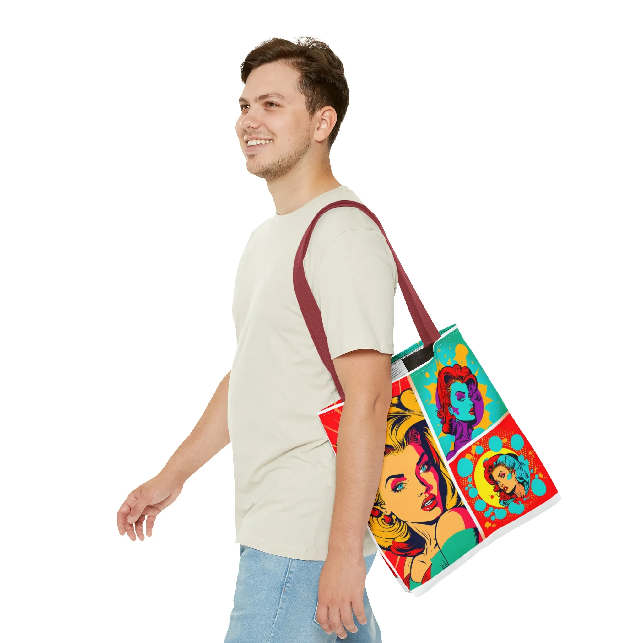 Comic girl Tote Bag