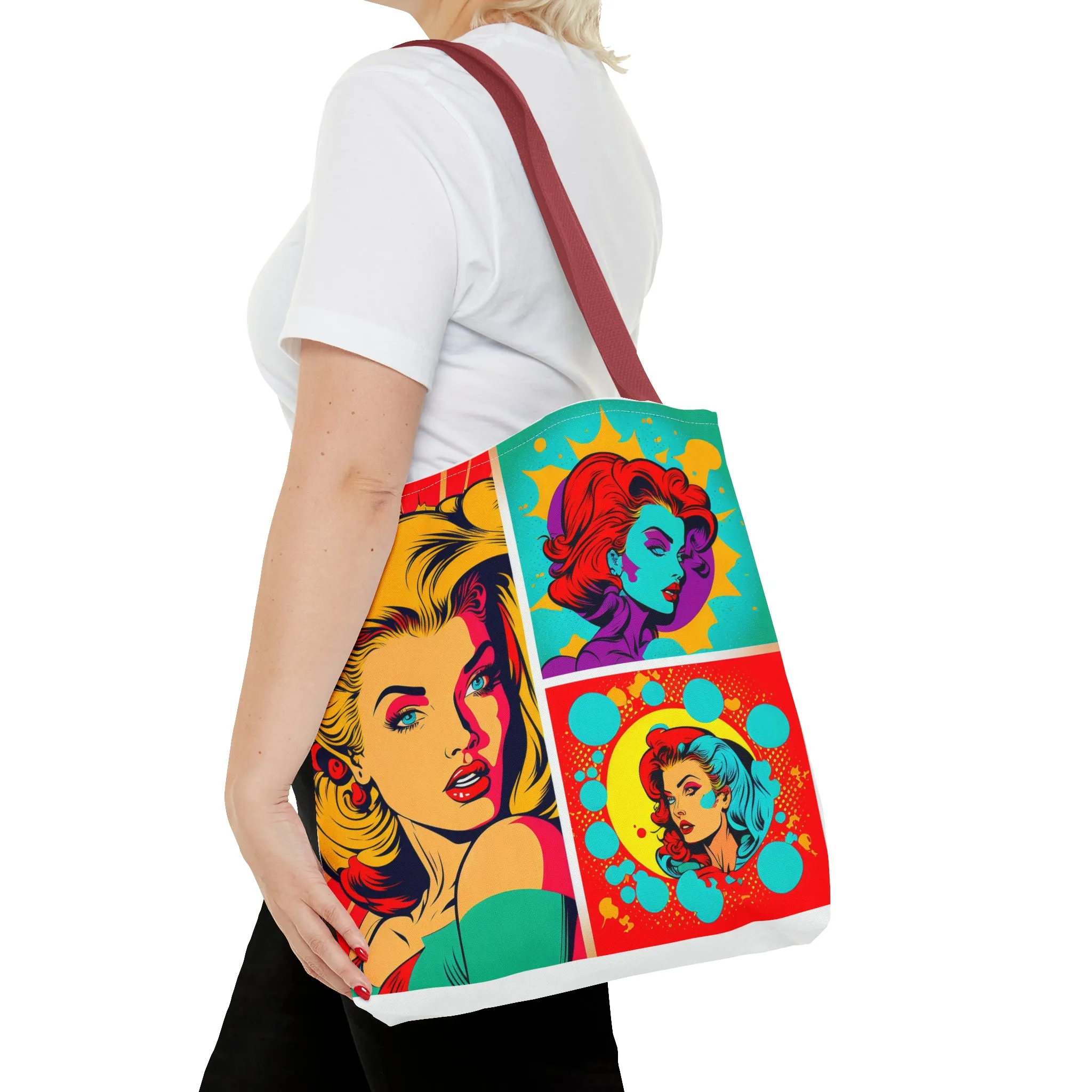 Comic girl Tote Bag