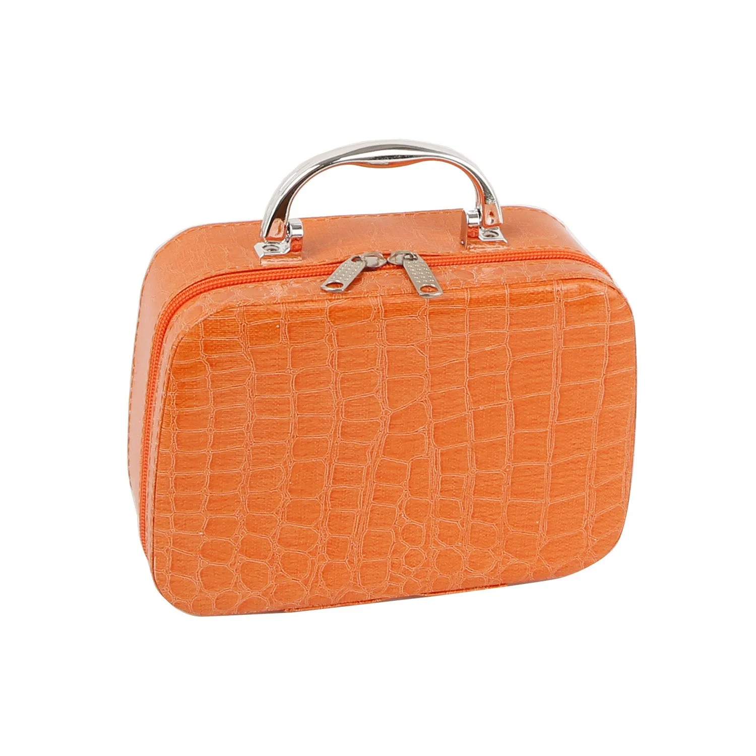 Croc-Embossed Vanity Case