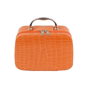 Croc-Embossed Vanity Case