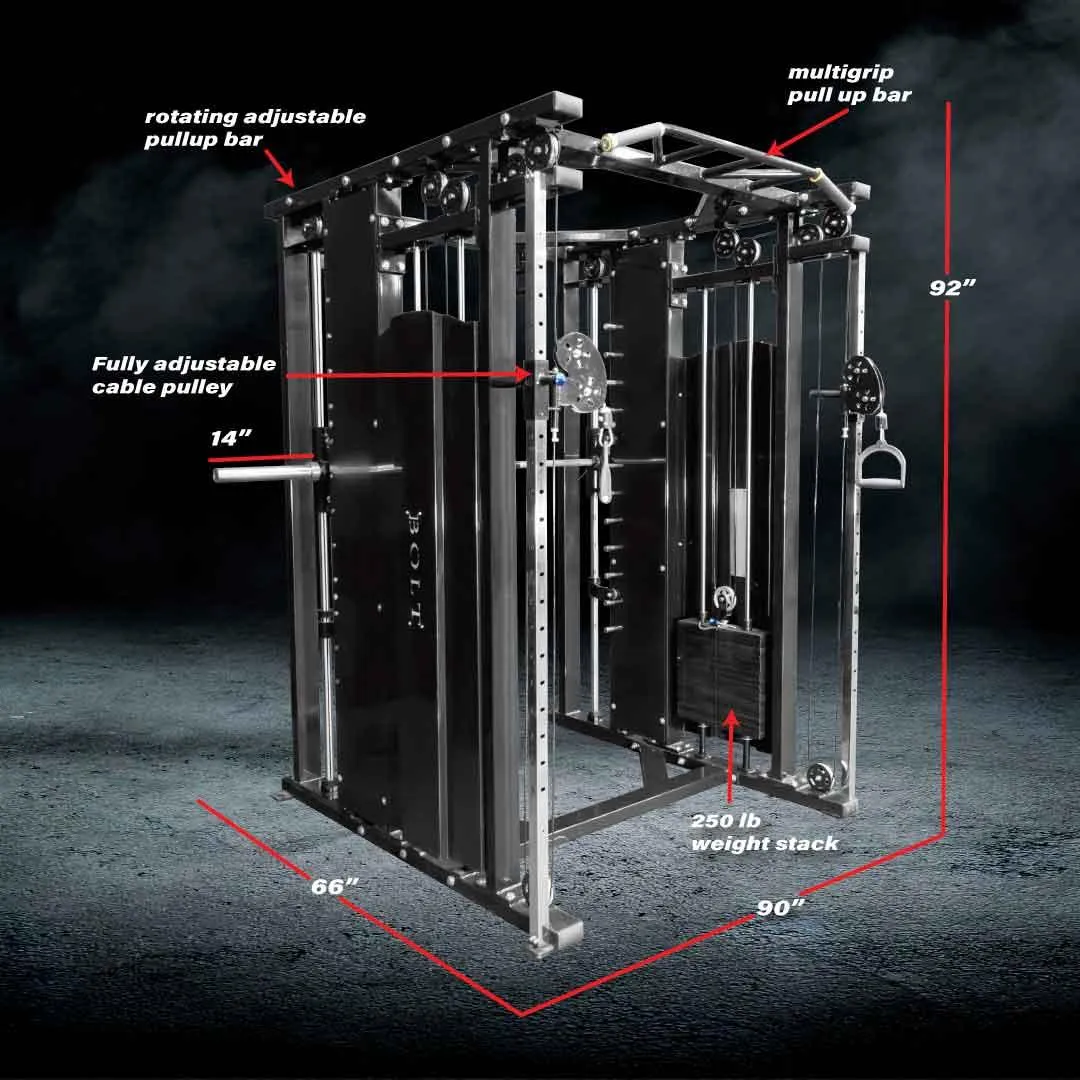 CYCLONE SERIES SMITH MACHINE FUNCTIONAL TRAINER COMBO  (ONLY IN-STORE PICK-UP)