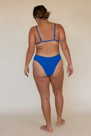 Effortless Swim Mara Bottom in Terry Ribbed Lapis