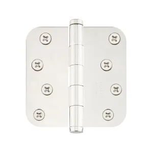 Emtek 91034 Steel Plain Bearing Hinge, 4" x 4", with 5/8" Radius Corners - Sold in Pairs