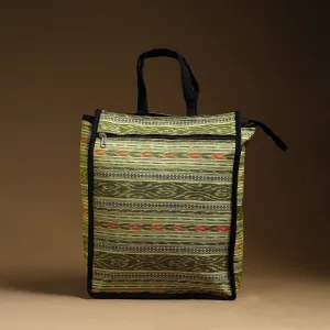 Green - Handcrafted Cotton Shopping Hand Bag 10