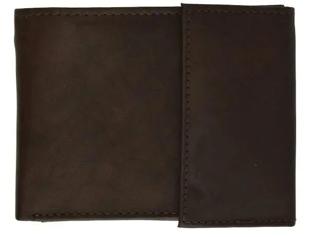 Men's Genuine Leather Bi-fold Safe Wallet