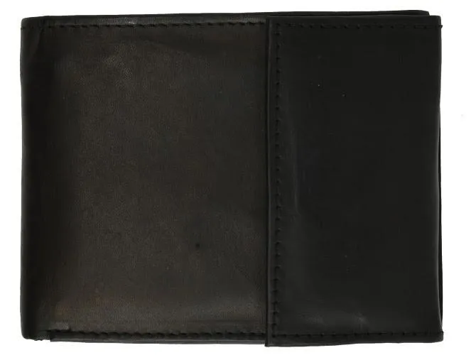 Men's Genuine Leather Bi-fold Safe Wallet