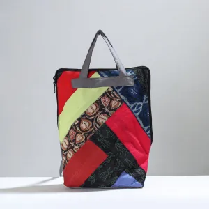 Handmade Multicolor Jugaad Patchwork Pithu Bag - 125