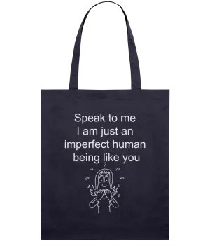 Navy Light Tote Bag - Speak to me