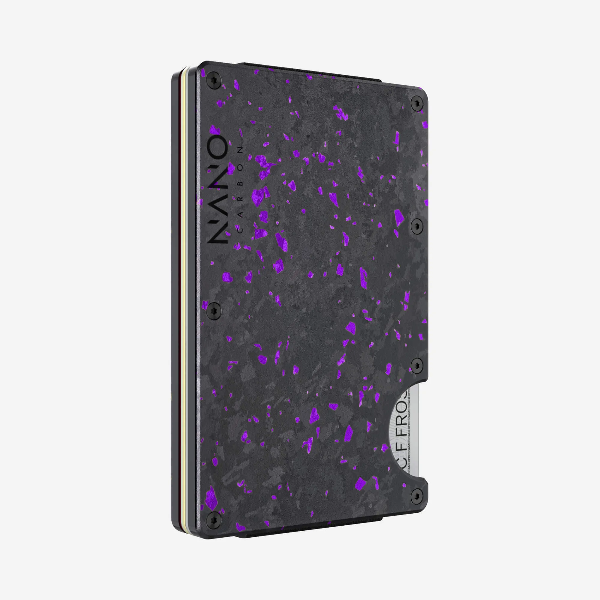 Personalised Money Clip Wallet (Nero/Viola)