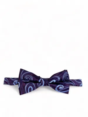 Purple Wild Paisley Design Bow Tie