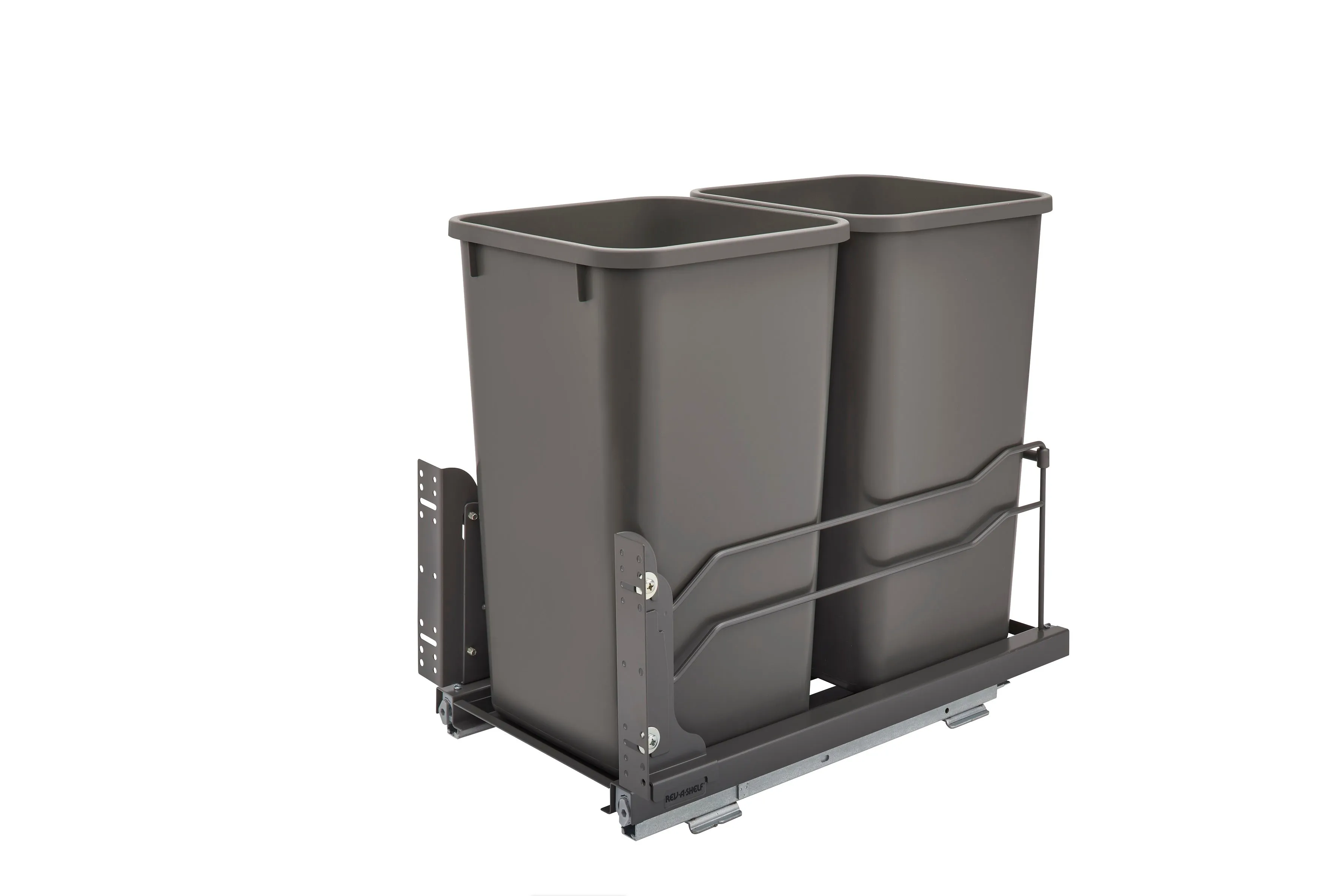 Rev-A-Shelf Double 27 Quart Pull-Out Waste Container Soft-Close 53WC-1527SCDM-213