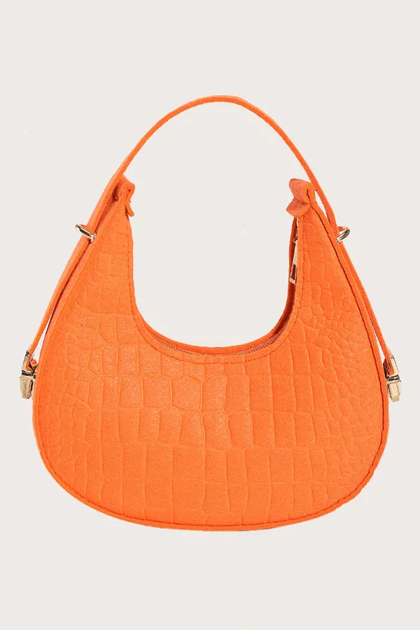 Stylish Textured Small Shoulder Bag