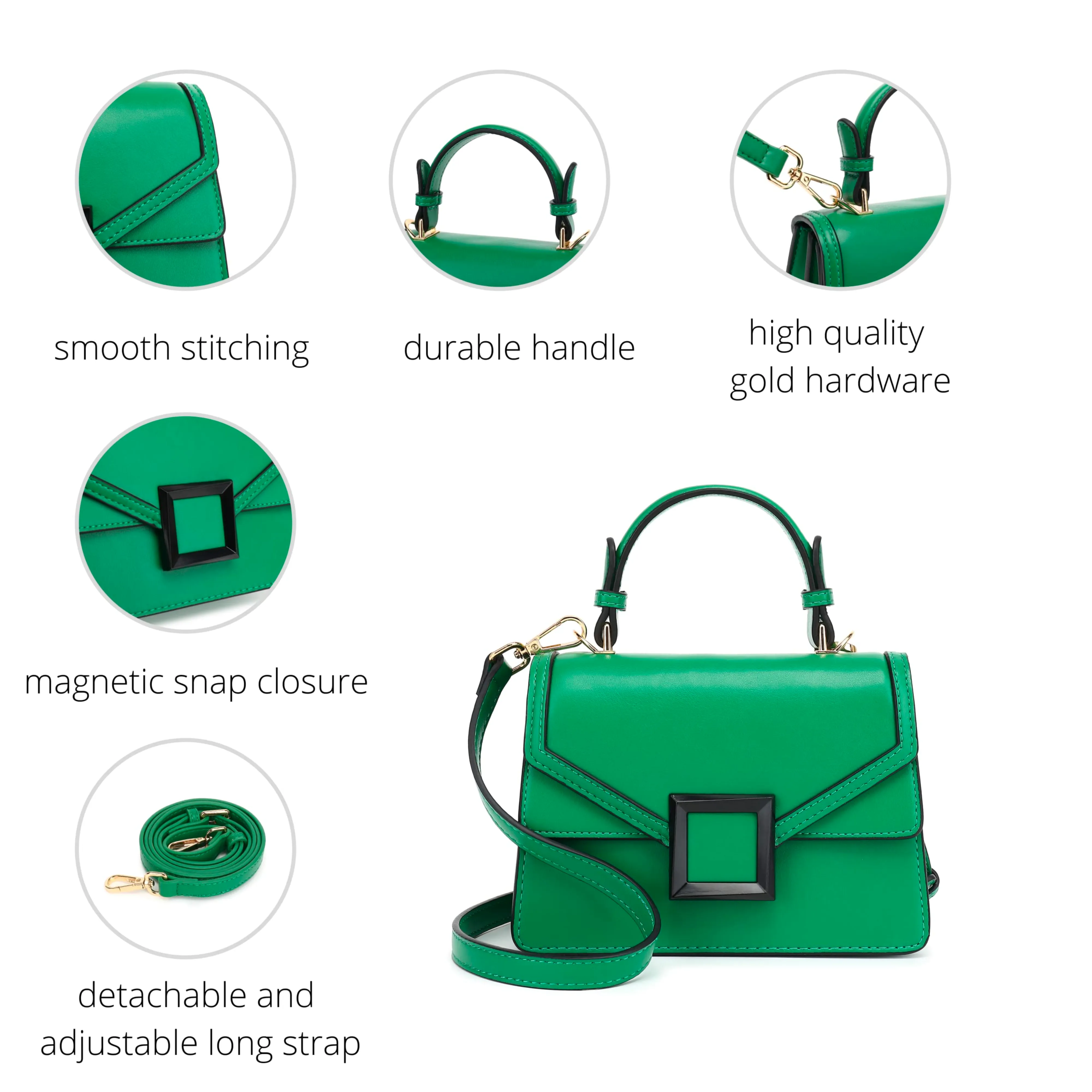 Top Handle Satchel Handbag H2086