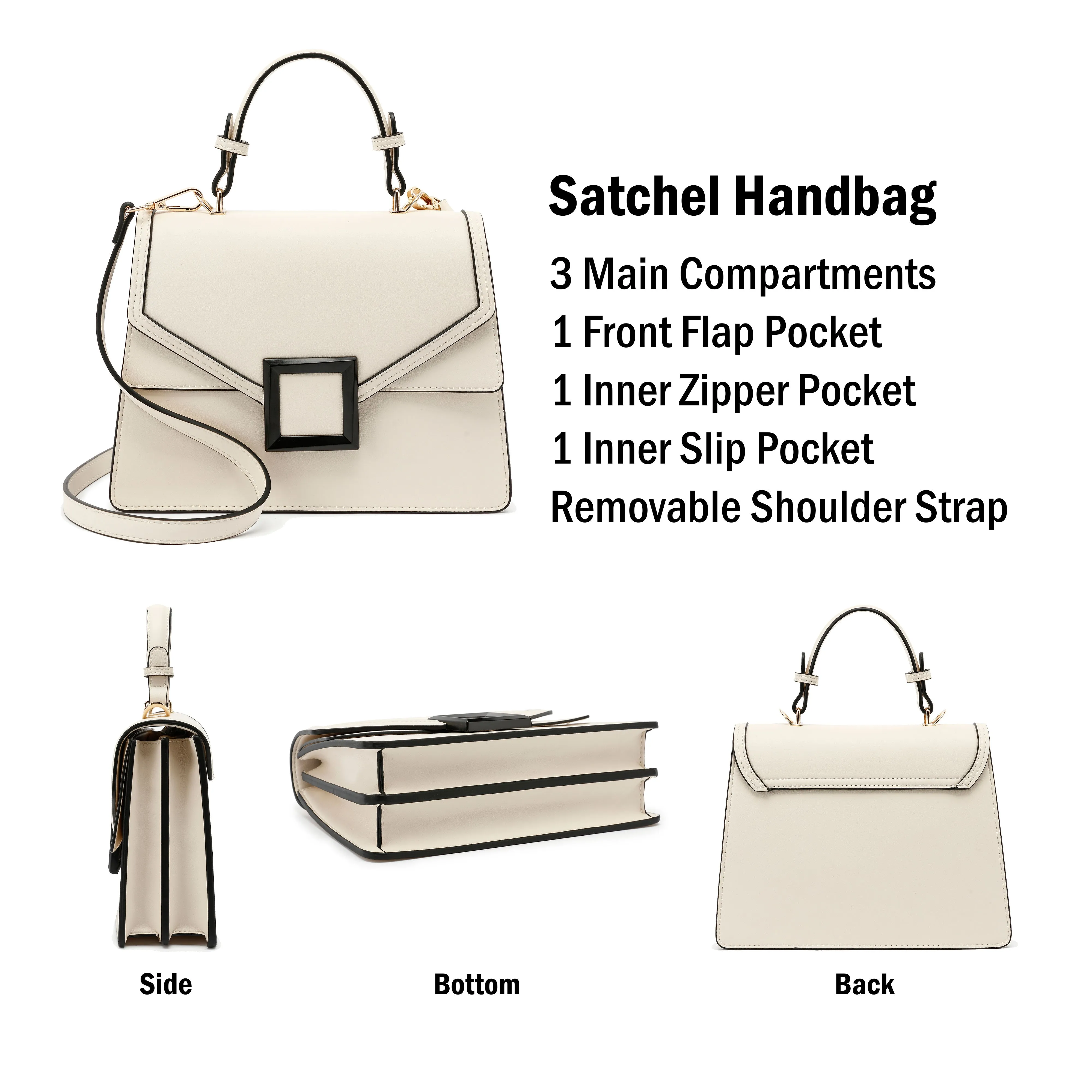 Top Handle Satchel Handbag H2086