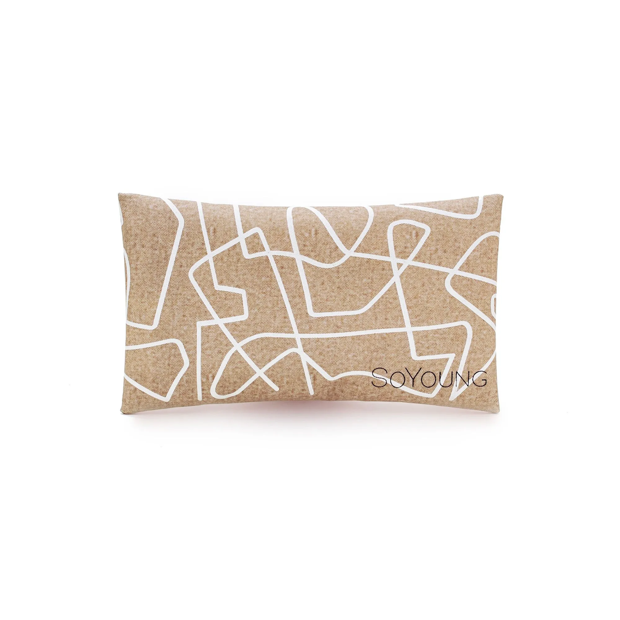 White Abstract Lines Ice Pack