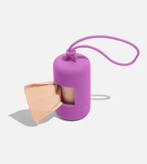 Wild One Poop Bag Carrier and Roll (Orchid)