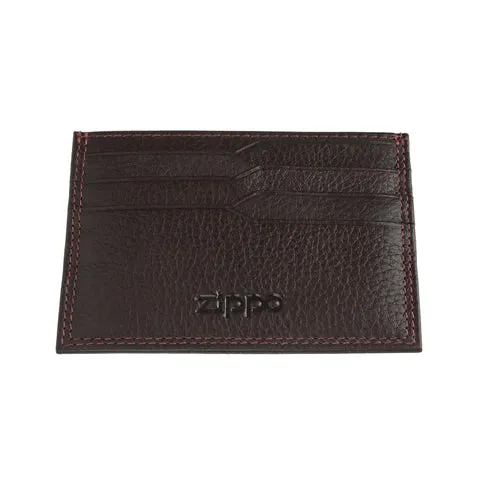 ZIPPO WALLET CARDHOLDER BROWN 19/20 8CC